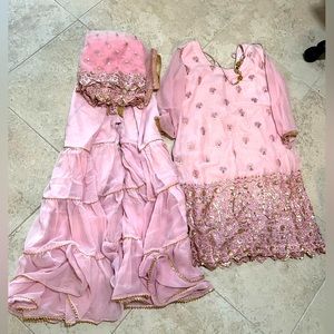 Pink Indian suit for wedding